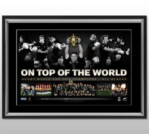 All BlacksRugby World Cup 2011 All Champions - framed Sports Print
