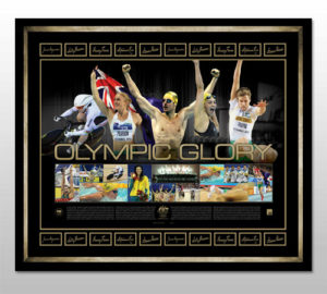 Signed and Framed Olympic Glory Lithograph
