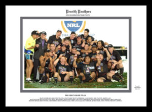 Penrith Panthers 2003 Premiership team celebration photo framed