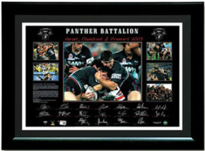 Penrith Panthers 2003 team signed and framed lithograph