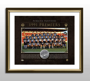 Penrith Panthers 1991 NRL Heritage Collection Premiership Medallion Print