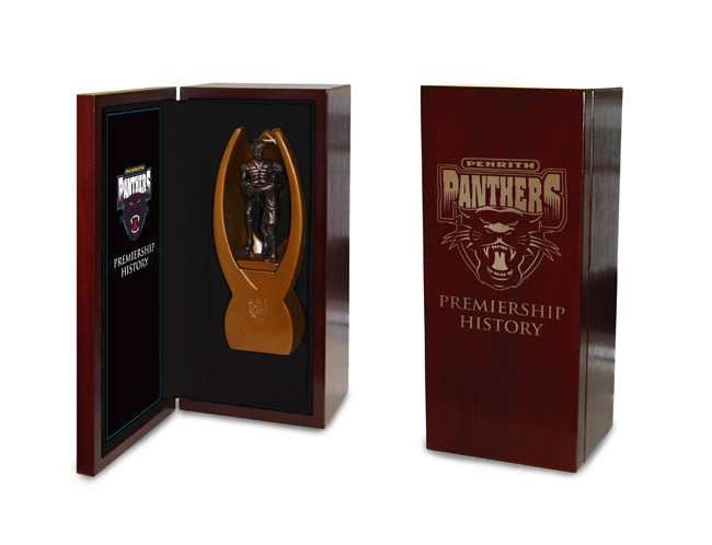 Penrith Panthers NRL Premiership History Replica Boxed Trophy 