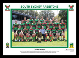 Rabbitohs 2014 team photo framed