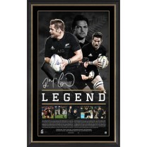 Richie McCaw personally signed Retirement Lithograph framed