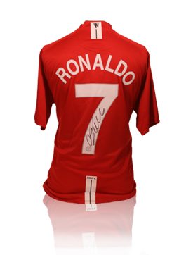 Christiano Ronaldo Manchester United signed shirt