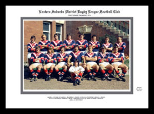 Sydney Roosters 1974 team photo framed