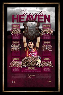 Cam Smith signed Seventh Heaven QLD state of origin lithograph
