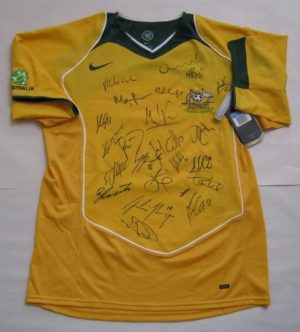 Socceroos 2006 World Cup shirt unframed
