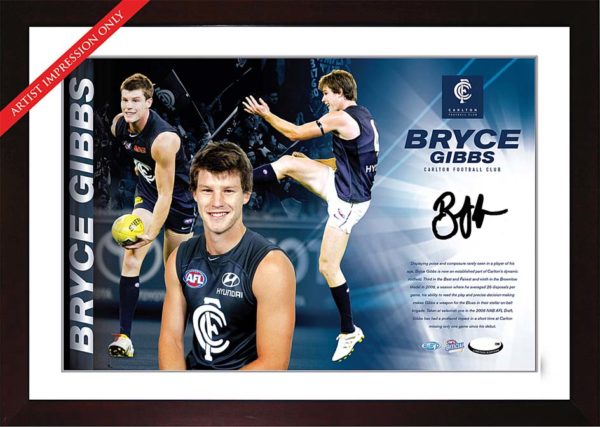 Bryce Gibbs signed 2010 Carlton Starshot