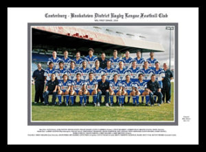 Canterbury Bankstown Bulldogs 2003 team photo framed