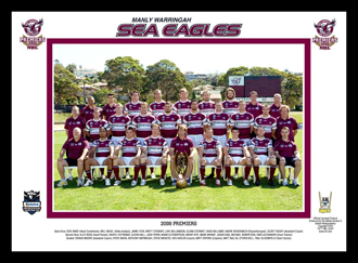 Manly Sea Eagles 2008 Team photo framed