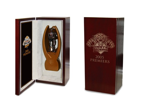 Wests Tigers NRL Premiership History Replica Boxed Trophy 