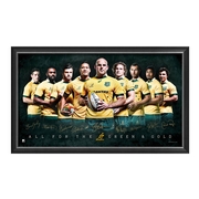 Qantas Wallabies 2015 sportsprint framed