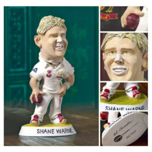 SHANE WARNE SCULPTURED & HAND PAINTED FIGURINE