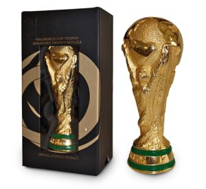 Fifa World Cup trophy in gift box