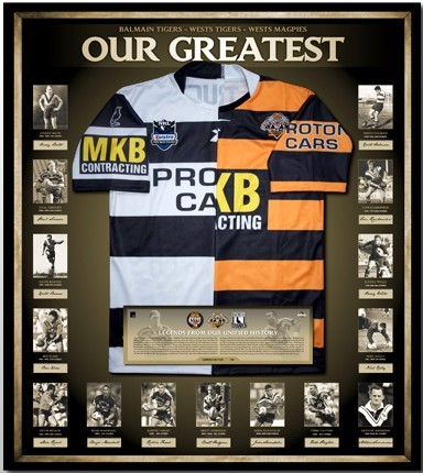 west tigers framed jersey