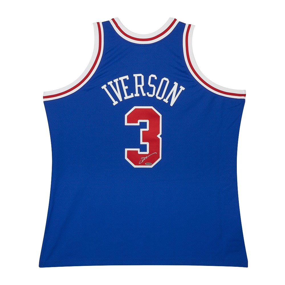 allen iverson blue jersey