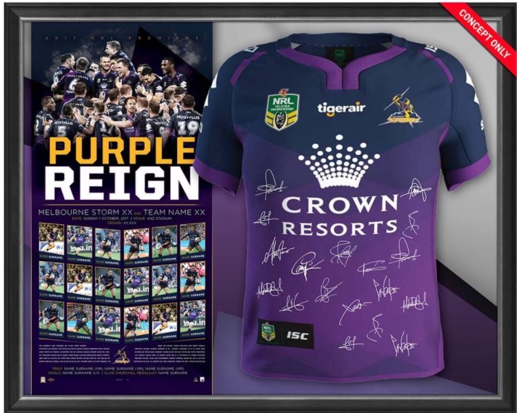 framed nrl jersey